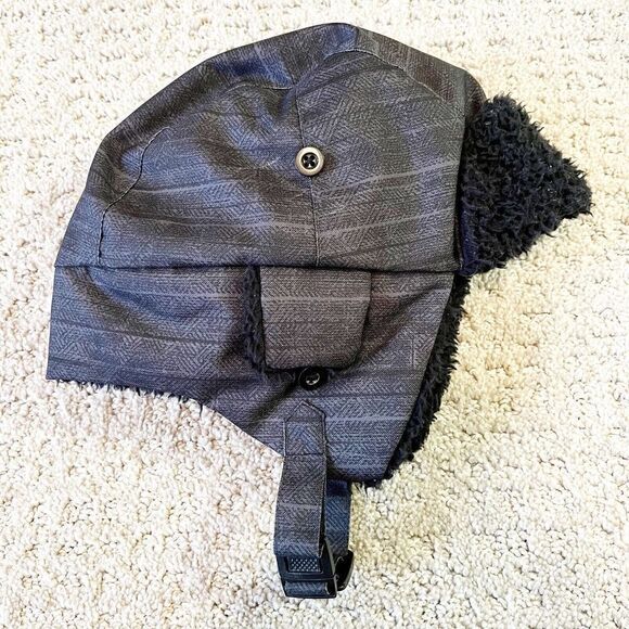 Jupa Zenya Gray Fleece Trapper Winter Hat Size XS (2-5) Faux Fur Ear Flaps Cap - Picture 6 of 10
